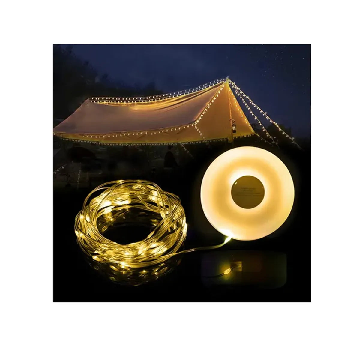 Cadena de luces para camping