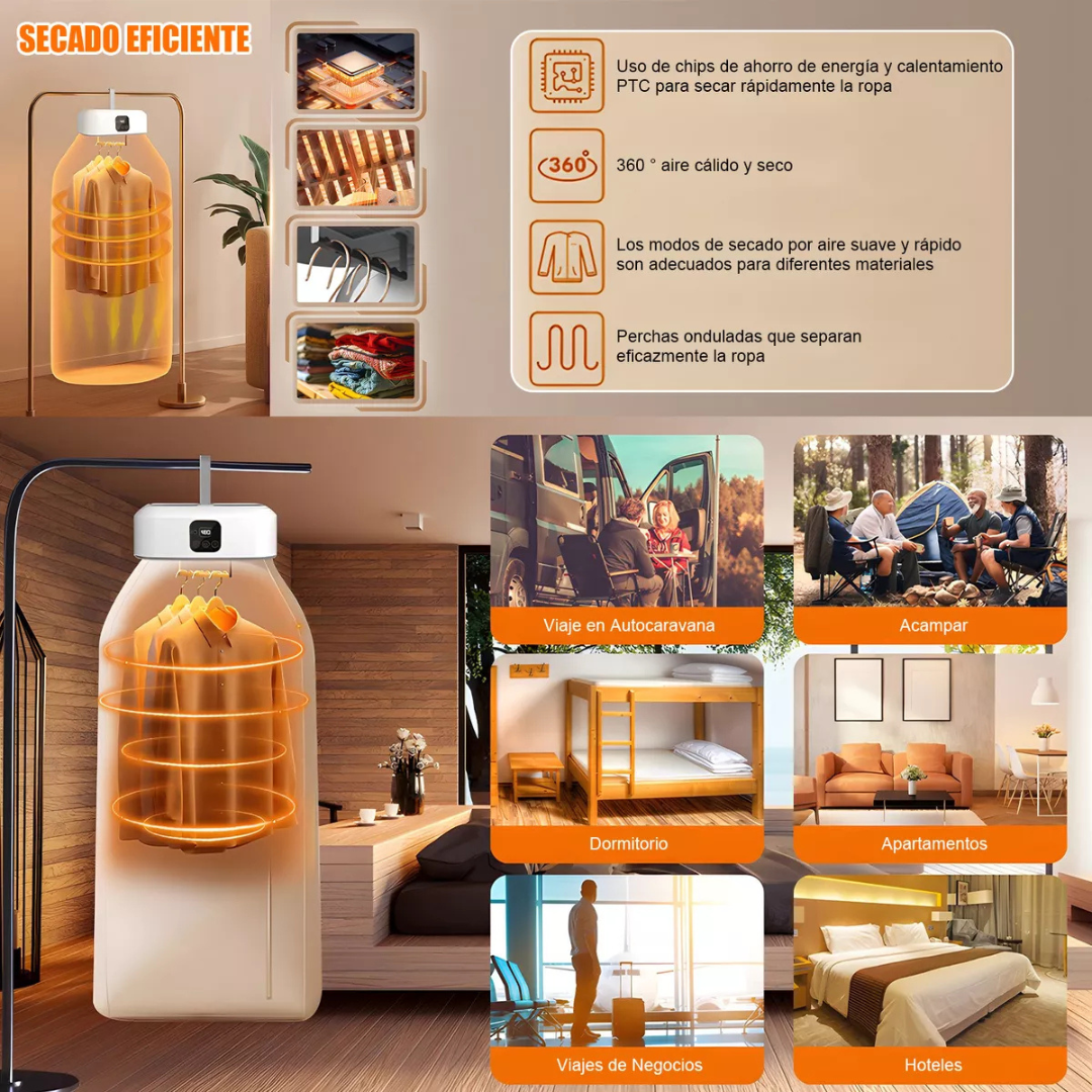 Secador de Ropa Portátil 10kg