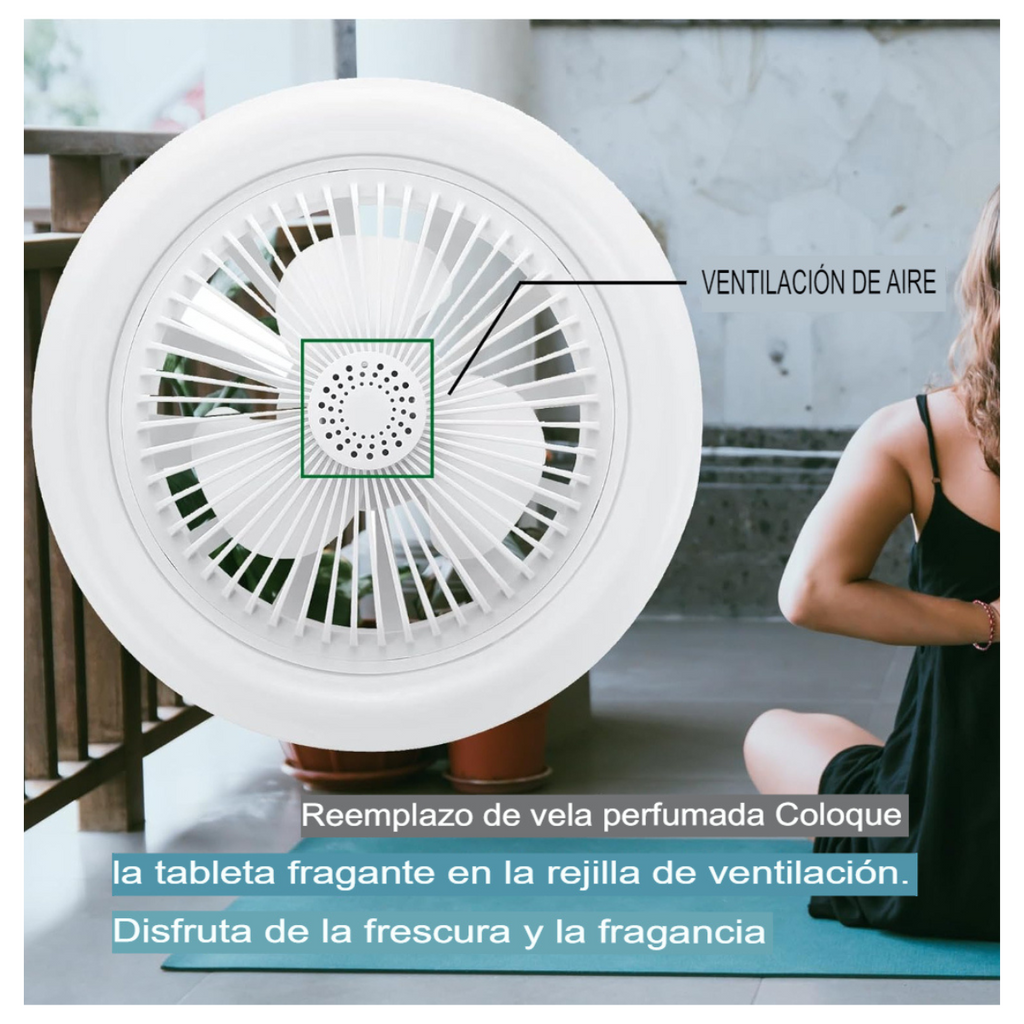 Ventilador de Techo con Luz LED